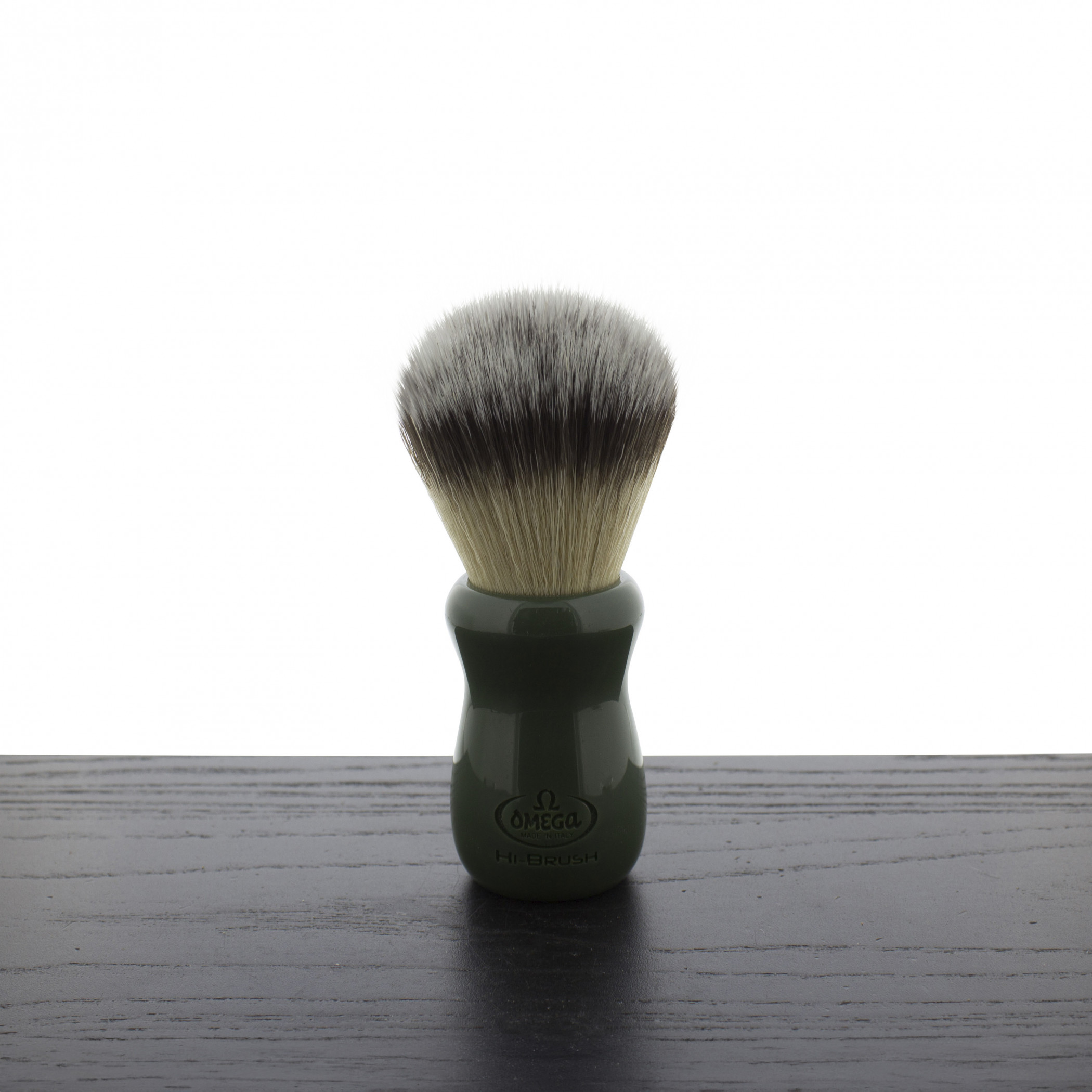 Product image 0 for Omega 46901 Hi-Brush Fiber Shaving Brush, Military Green